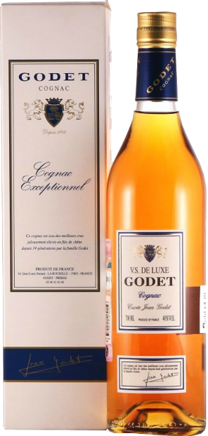 Коньяк Godet Cuvee Jean Godet VS de Luxe, gift box 0.7 л
