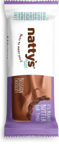 Изображение товара Шоколадный Батончик Nattys&Go!® Brownie С Арахисовой Пастой И Какао, Покрытый Молочным Шоколадом