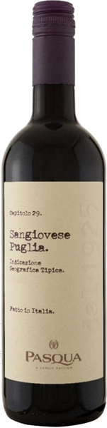 Вино Pasqua Sangiovese, Puglia Red Semi-Dry 0.75 л