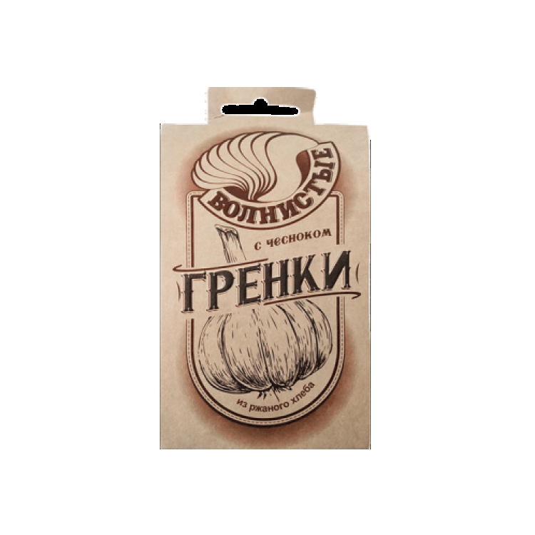 Гренки волнистые с чесноком