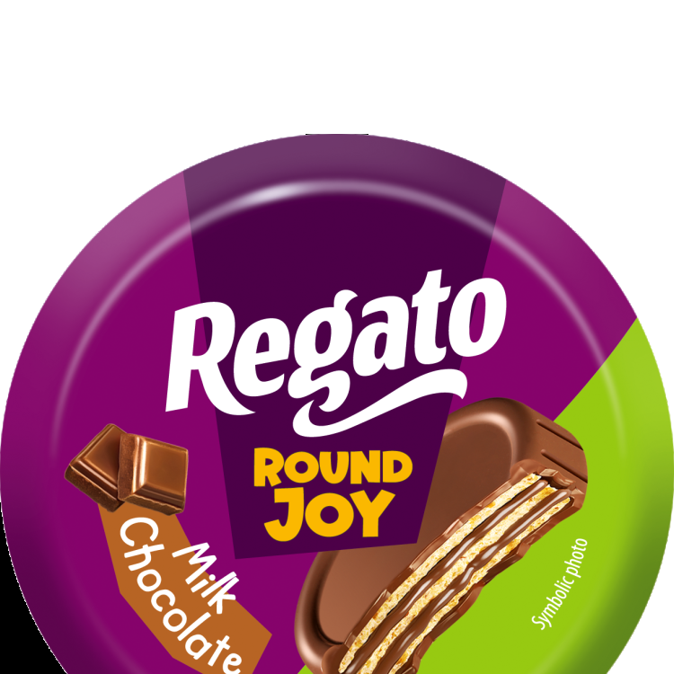 Вафли глазированные с начинкой Regato в молочном шоколаде с какао-кремом