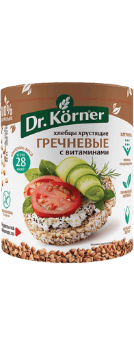 Изображение товара Хлебцы гречневые с витаминами Dr.Korner