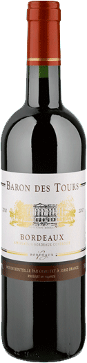 Вино Baron des Tours Bordeaux AOC 0.75 л