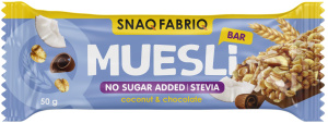 Изображение товара Батончик мюсли SNAQ FABRIQ с молочным шоколадом Кокос 50 г