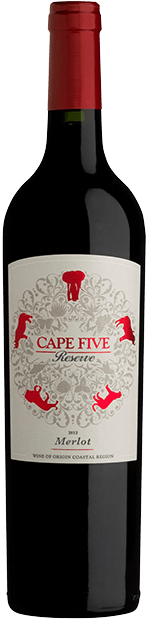 Вино Cape Five Merlot Reserve 0.75 л