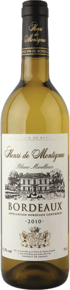 Вино Henri de Montignac Bordeaux АОС Blanc Moelleux 0.75 л