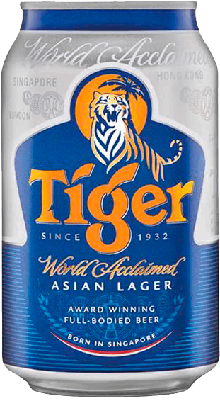 Светлое пиво Tiger 0.33 л