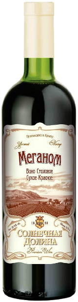 Вино Меганом Красное Сухое 0.75 л
