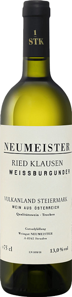 Вино Ried Klausen Weissburgunder Vulkanland Steiermark White Dry 0.75 л