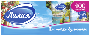 Изображение товара Платочки Лилия Лето 2сл 10л x 10шт