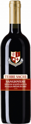 Вино Sangiovese полусухое красное
