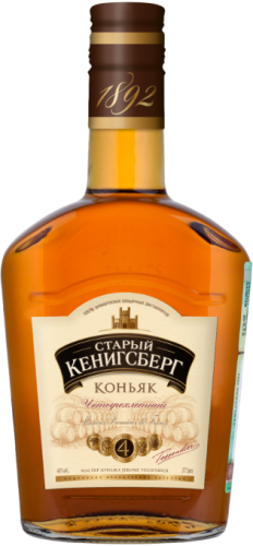 Изображение товара Коньяк Старый Кенигсберг 4-летней выдержки 0.375 л