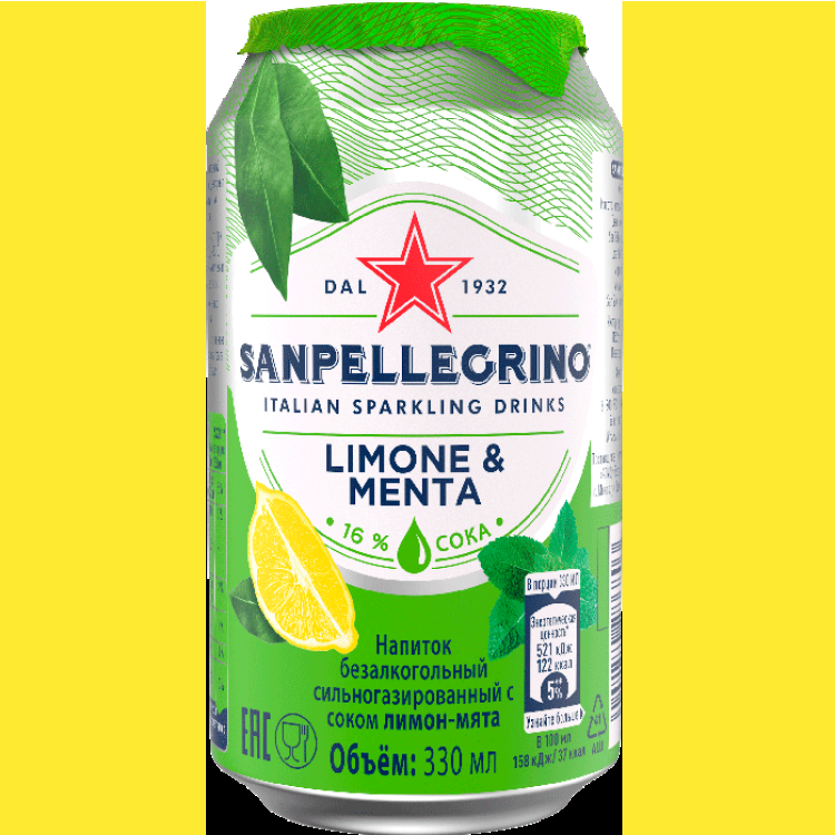 Напиток Sanpellegrino Limone & Menta газированная