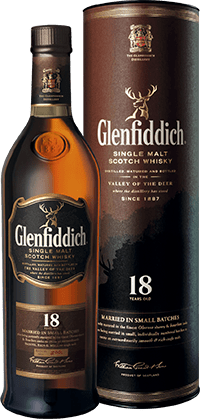 Виски Glenfiddich, 18 летней выдержки