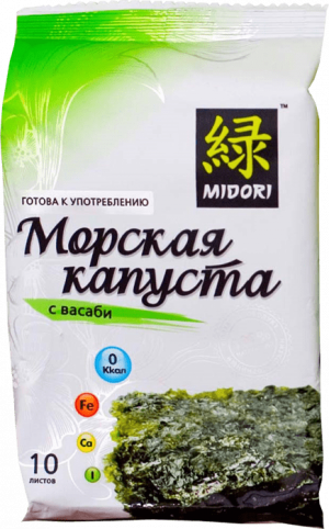 Изображение товара Морская капуста Midori с васаби