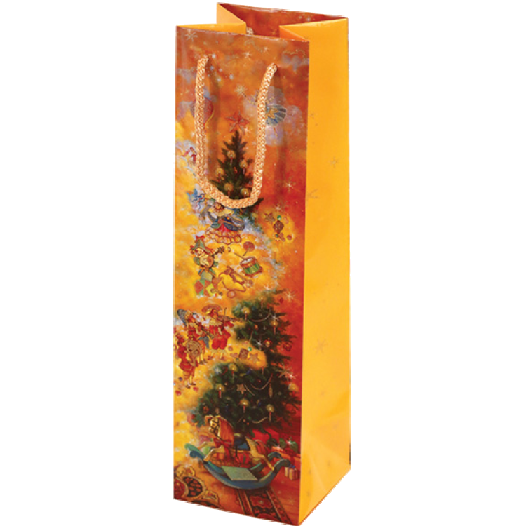 Пакет под бутылку Сказка о Щелкунчике 12*40*12 см