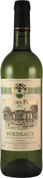 Вино Tour Des Pierres, Bordeaux АOC Blanc Sec 0.75 л