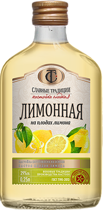 Настойки Славные Традиции Лимонная 0.25 л