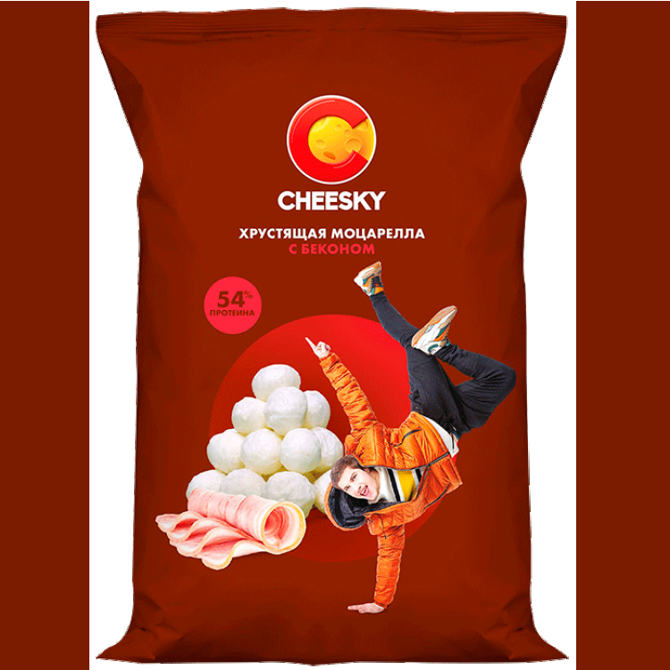 Хрустящая моцарелла Cheesky с беконом