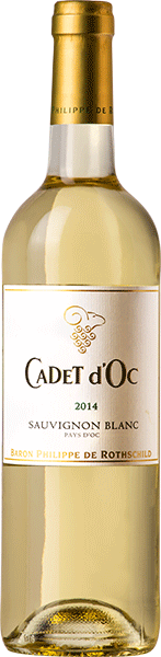 Вино Cepages de Cadet d'Oc Sauvignon Blanc, Pays d'Oc 0.75 л