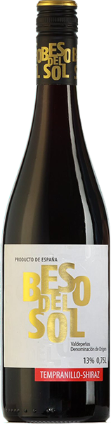 Вино Beso del Sol, Valdepenas Tempranillo-Syrah 0.75 л