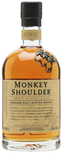 Изображение товара Виски Monkey Shoulder 0.7 л, купажированный, выдержка 3 года