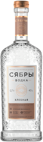 Изображение товара Водка Сябры Хлебная