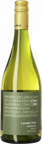 Изображение товара Белое сухое вино Punto Final Chardonnay Reserva 0.75 л Аргентина