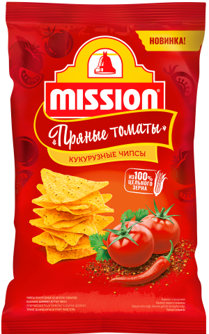 Изображение товара Чипсы кукурузные Mission со вкусом томатов