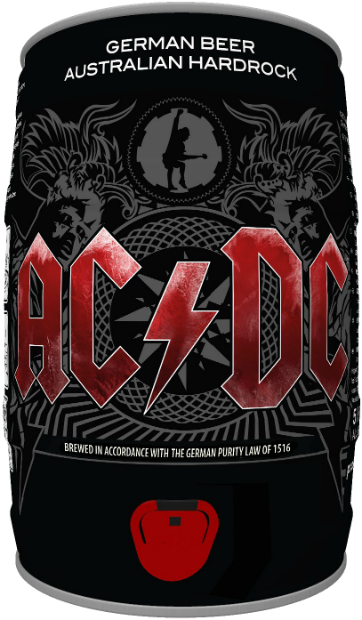 Светлое пиво AC/DC, в бочонке 5 л