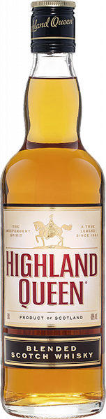 Виски Highland Queen Blended Scotch Whiskey, 3-летней выдержки 0.5 л