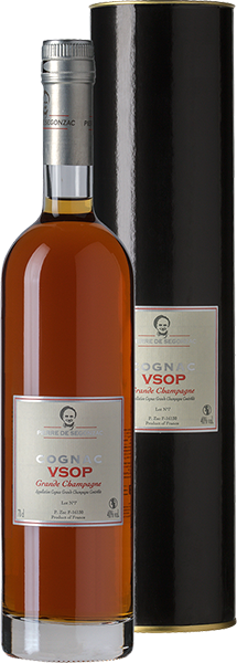 Коньяк Pierre de Segonzac, VSOP Grande Champagne, в тубе 0.7 л