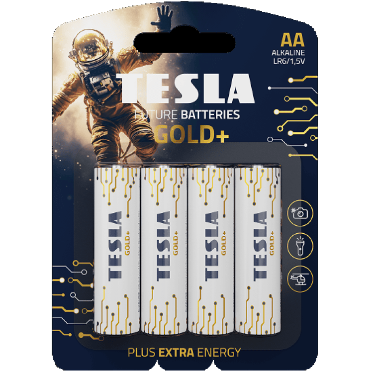 Tesla Batteries Gold+ AA 4 штуки