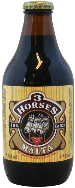 Безалкогольное пиво 3 Horses Malta 0.33 л