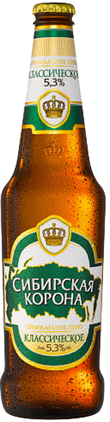 Светлое пиво Сибирская Корона Классическое Светлое 0.5 л