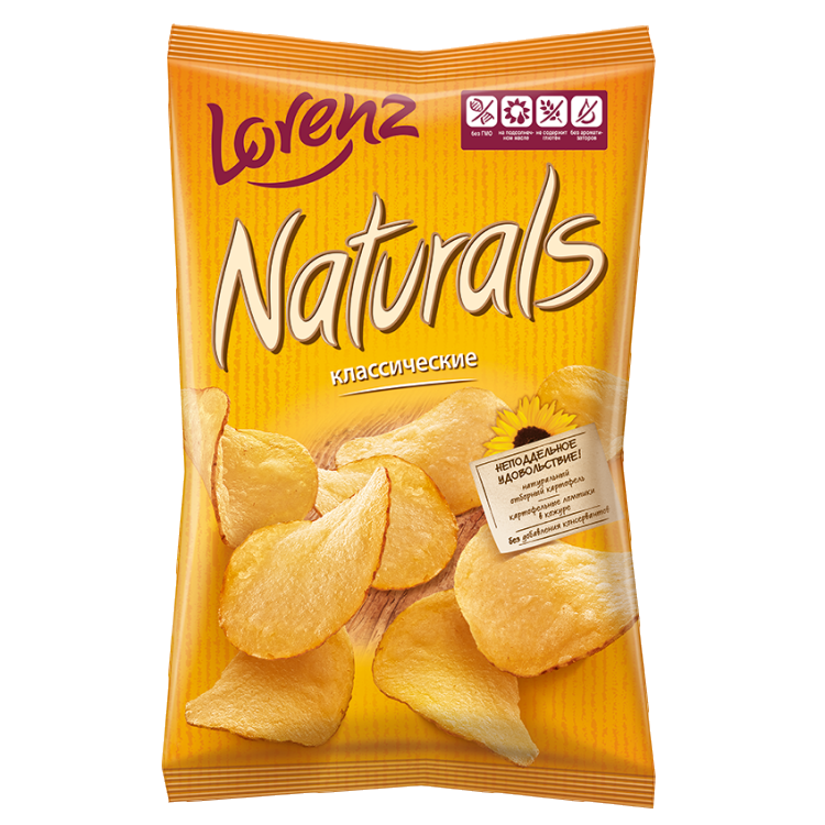 чипсы lorenz naturals классические с солью 100 г Naturals классические с солью