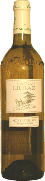 Вино Chateau Le Raz, Cuvee Grand Chene Sec, Montravel AOC 0.75 л