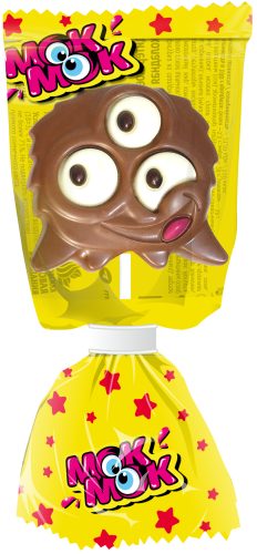 Изображение товара Кондитерское изделие из глазури  Шоколадная фигурка с печеньем  1/24/24 ШокоМонстрик