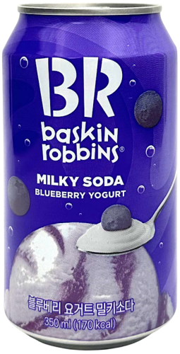 Изображение товара Газированная вода Baskin Robbins Milky Soda Blueberry Yogurt