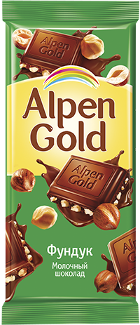 Alpen Gold Молочный с фундуком