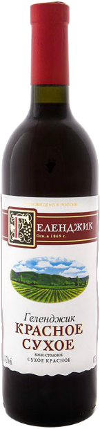 Вино Gelendzhik Red Dry 0.75 л