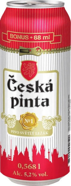 Светлое пиво Ceska Pinta №1 Svetly Lezak 0.568 л в банке