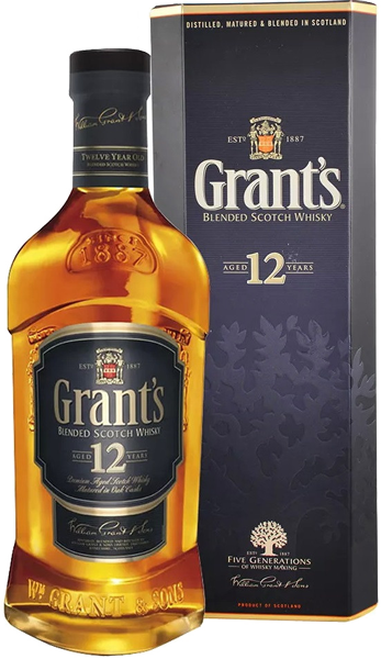 Виски Grant's 12 years old, gift box 0.75 л