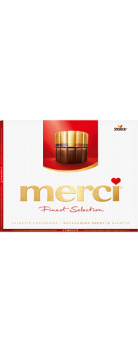 Изображение товара Конфеты Merci ассорти 250 г - набор мини-шоколадок