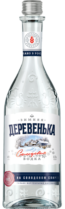 Изображение товара Водка Зимняя деревенька на солодовом спирте Альфа Изображение товара Водка Зимняя деревенька на солодовом спирте Альфа