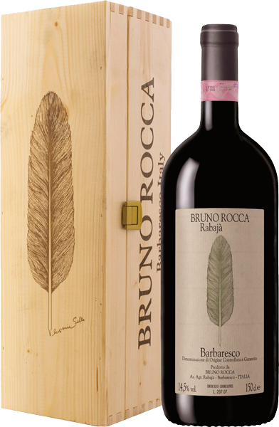 Вино Bruno Rocca Barbaresco Rabaja Red Dry, Wooden Box 1.5 л