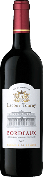 Вино Lacour Tourny Bordeaux красное 0.75 л