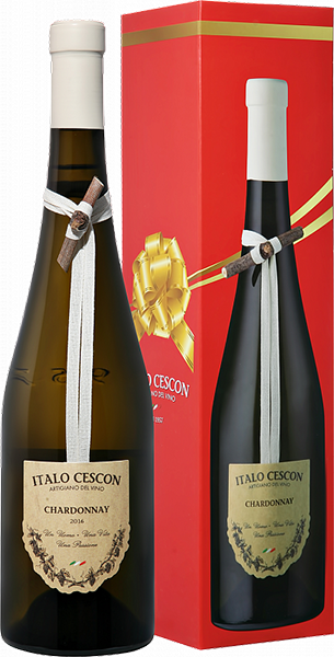Вино Italo Cescon, Chardonnay, Piave DOC, в подарочной упаковке 0.75 л