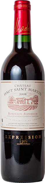 Вино Chateau Haut Saint Martin Expression красное сухое виноград прессак 0.75 л