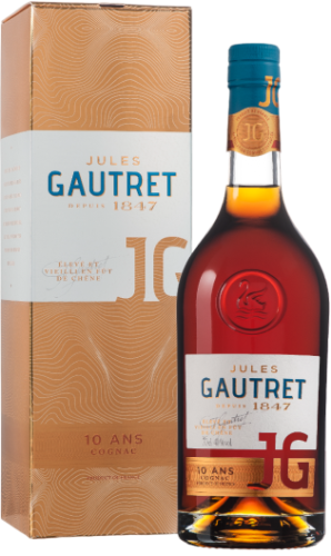 Изображение товара Коньяк Jules Gautret 10 Years 0.7 л, французский выдержанный напиток